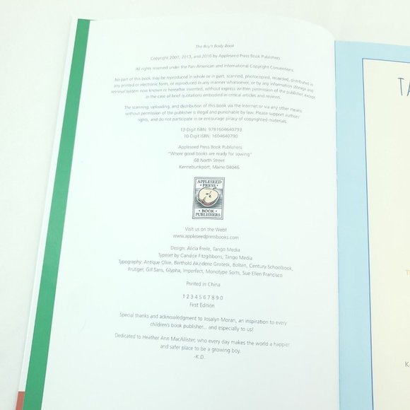 The Boys Body Third Edition Dunham/Bjorkman Appleseed Press Hardcover Book - Picture 9 of 13